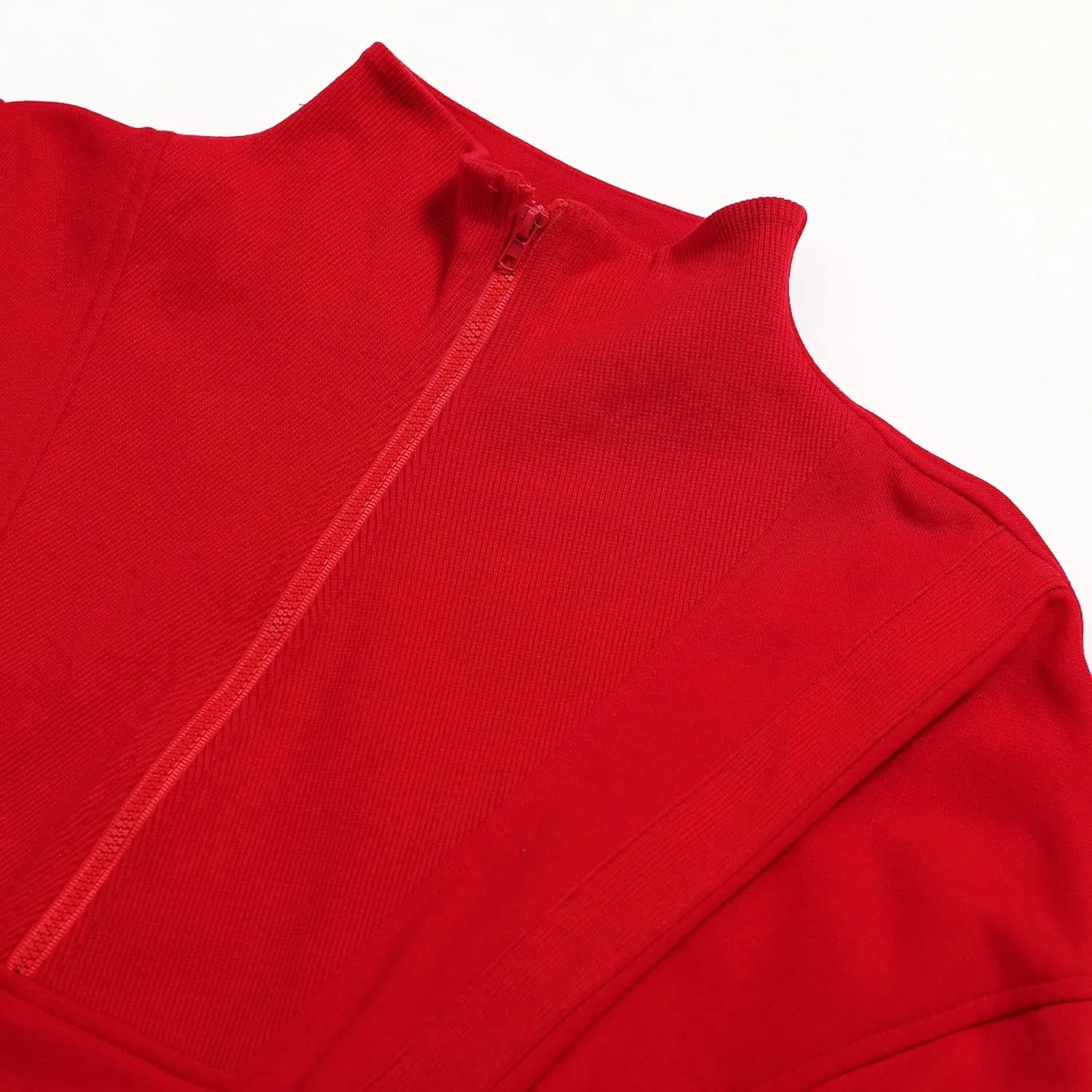 HerGymClothing Womens Cropped Sweatshirt Long Sleeve Half Zip Loose Workout Crop Athletic Jacket