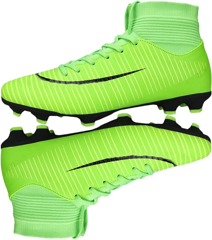 HESBITEUL Soccer Cleats Firm Ground: Lightweight FG Football Shoes