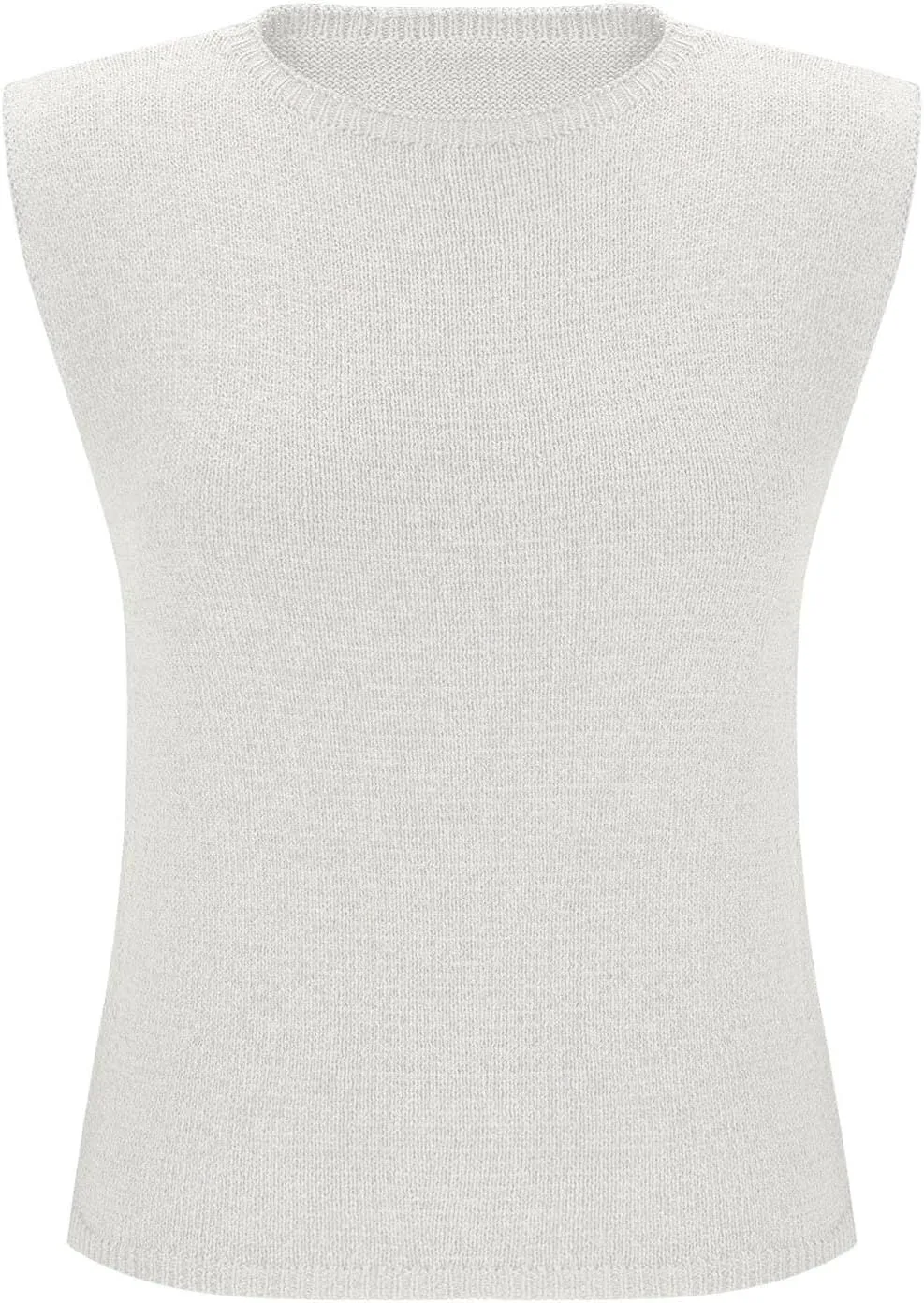 HGps8w Tank Tops for Women 2025 Summer Sweater Vest Loose Fit Casual Crewneck Sleeveless Going Out Shirts