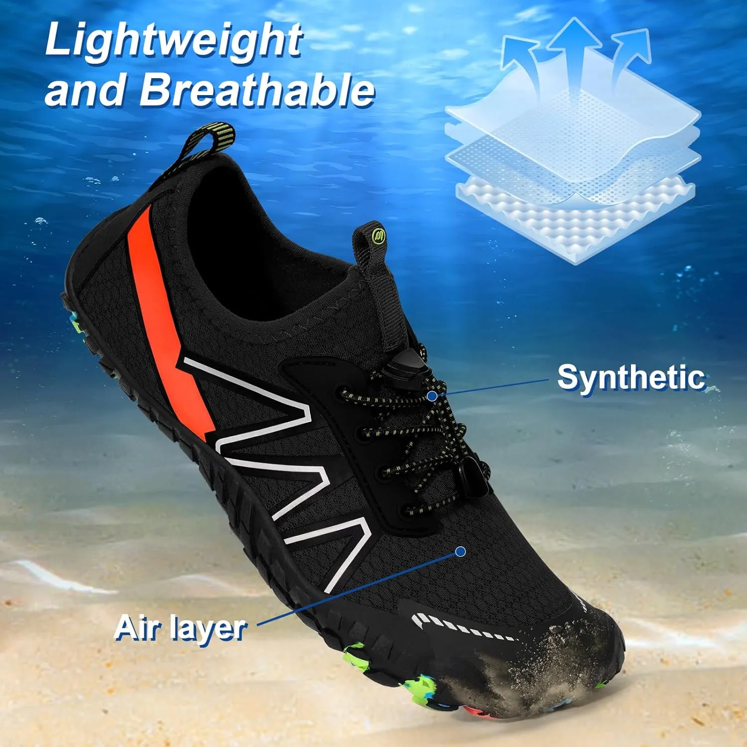 Hike Barefoot Shoes Women Men Non-Slip Healthy Breathable Fashion Trail Running Womens Mens Wide Toe Zero Drop Water Shoe