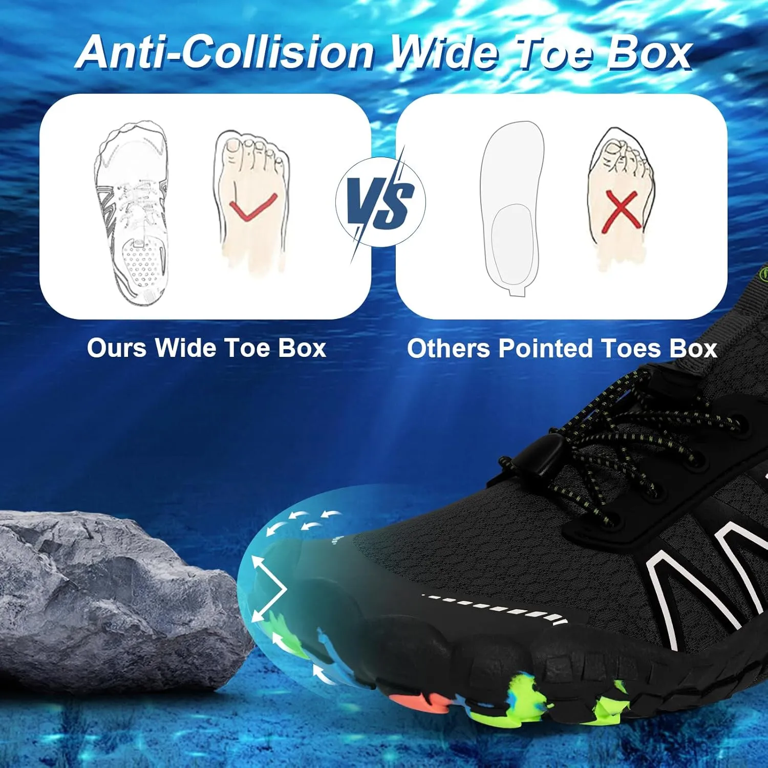 Hike Barefoot Shoes Women Men Non-Slip Healthy Breathable Fashion Trail Running Womens Mens Wide Toe Zero Drop Water Shoe