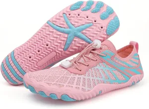 Hiking Footwear Barefoot Shoes Womens Wide Toe Box Sneakers Women Walking Fashion Comfortable Shoes Barefoot Grounded Footwear Zero Drop Lightweight Beach Water Resistant Breathable Running Sneakers