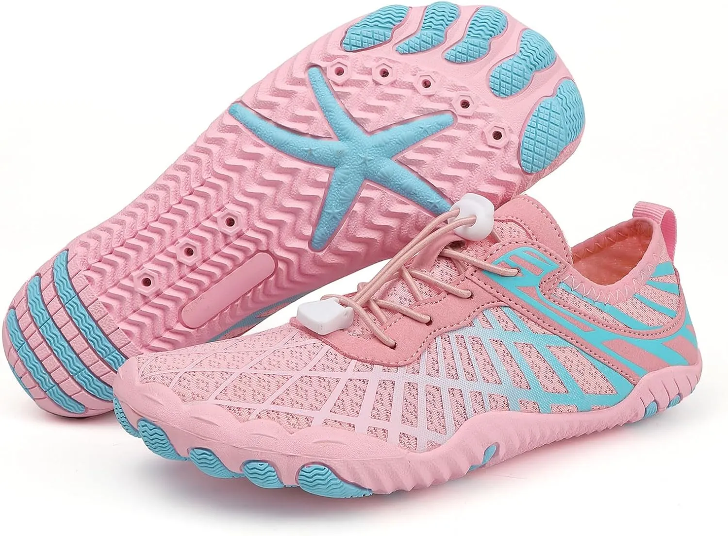 Hiking Footwear Barefoot Shoes Womens Wide Toe Box Sneakers Women Walking Fashion Comfortable Shoes Barefoot Grounded Footwear Zero Drop Lightweight Beach Water Resistant Breathable Running Sneakers