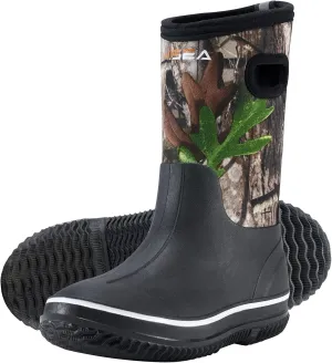 HISEA Kids Rain Boots for Boys Girls, Waterproof Insulated Rubber Neoprene Boots, Seamless Outdoor Boots with Handles Rainboot All Weather Mud Boots for Rain, Snow, Winter and Muck (Little Kid/Big Kid)