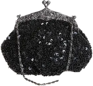 HUFFA Clutch Purse Silver Crystal Evening Bag Women Wedding Diamantes Party Bridal Handbags Gold Sky Blue (Color : A)