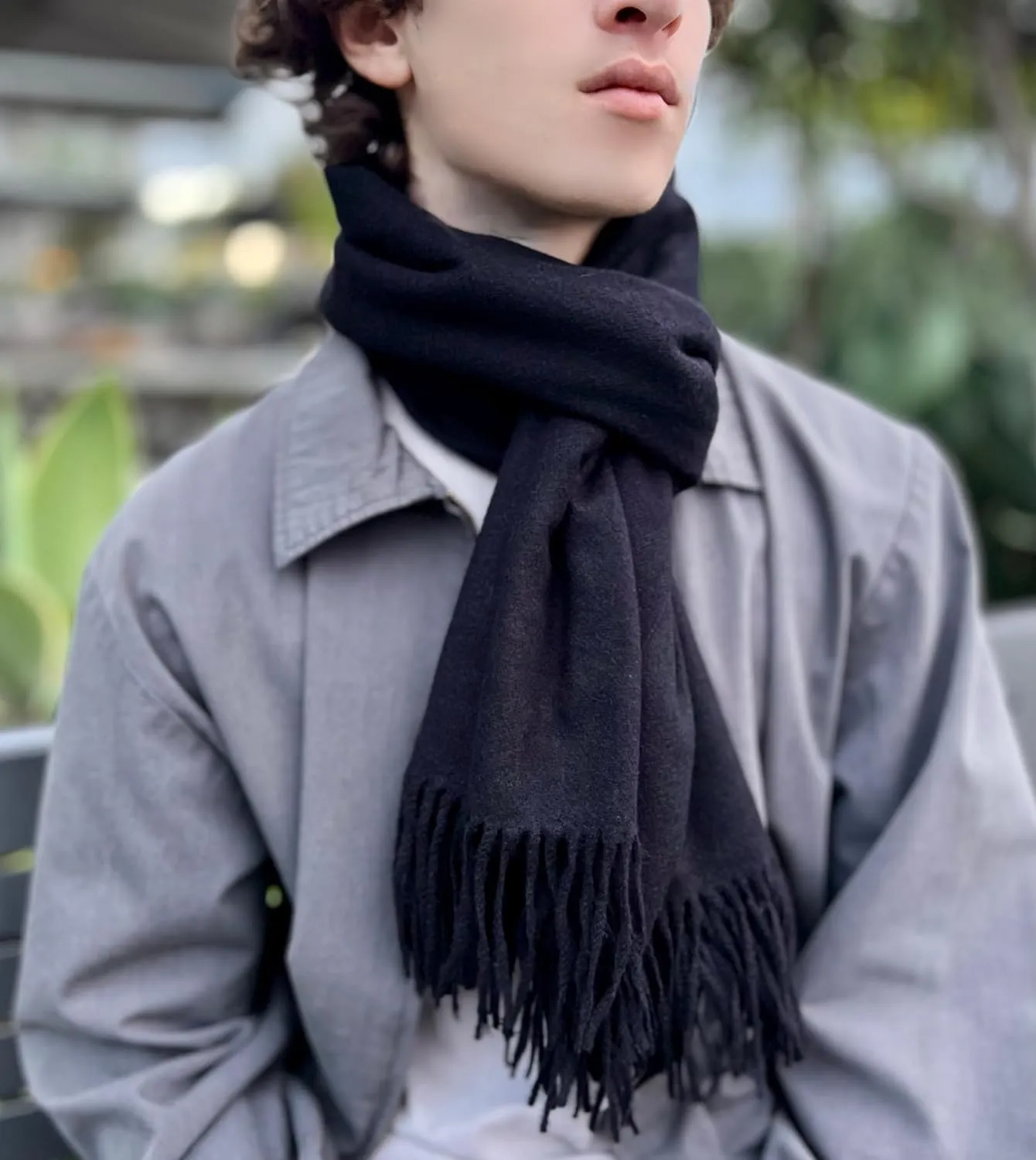 Humble Hilo Soft Wool Scarf or Shawl, Large Winter Wrap Pashmina 74 x 27