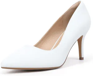 IDIFU IN3 High Heels Pumps Closed Toe Heels Women's Pumps Stiletto Pointed Toe Dress Shoes Wedding Prom Bridal Work Office Bride Bridesmaid Guest Trendy Dressy Fashion Comfortable Classic Pumps Shoes