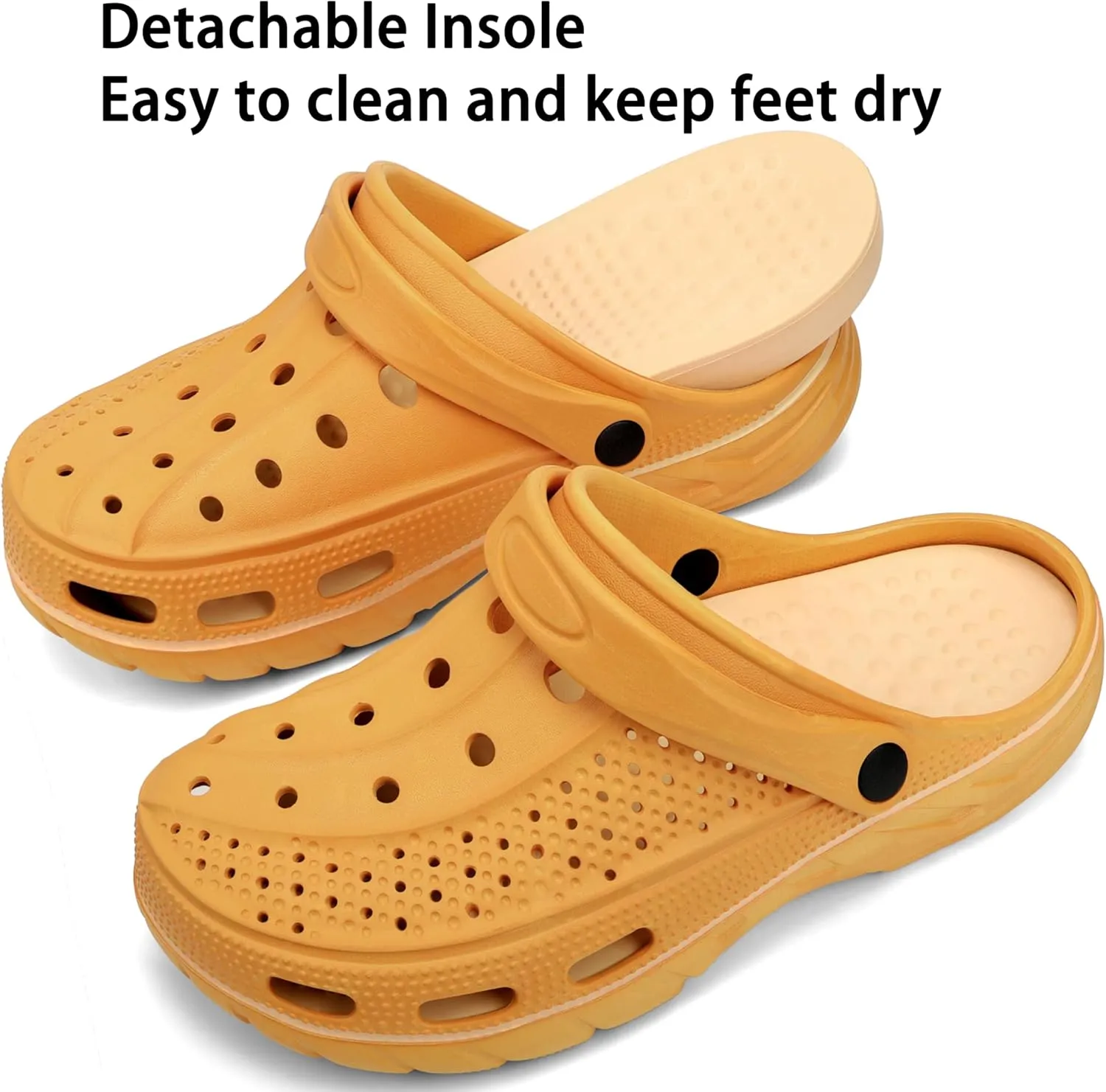 INMINPIN Women Men Orthopedic Clogs Arch Support Garden Shoes Sandals Slippers with Plantar Fasciitis Insoles