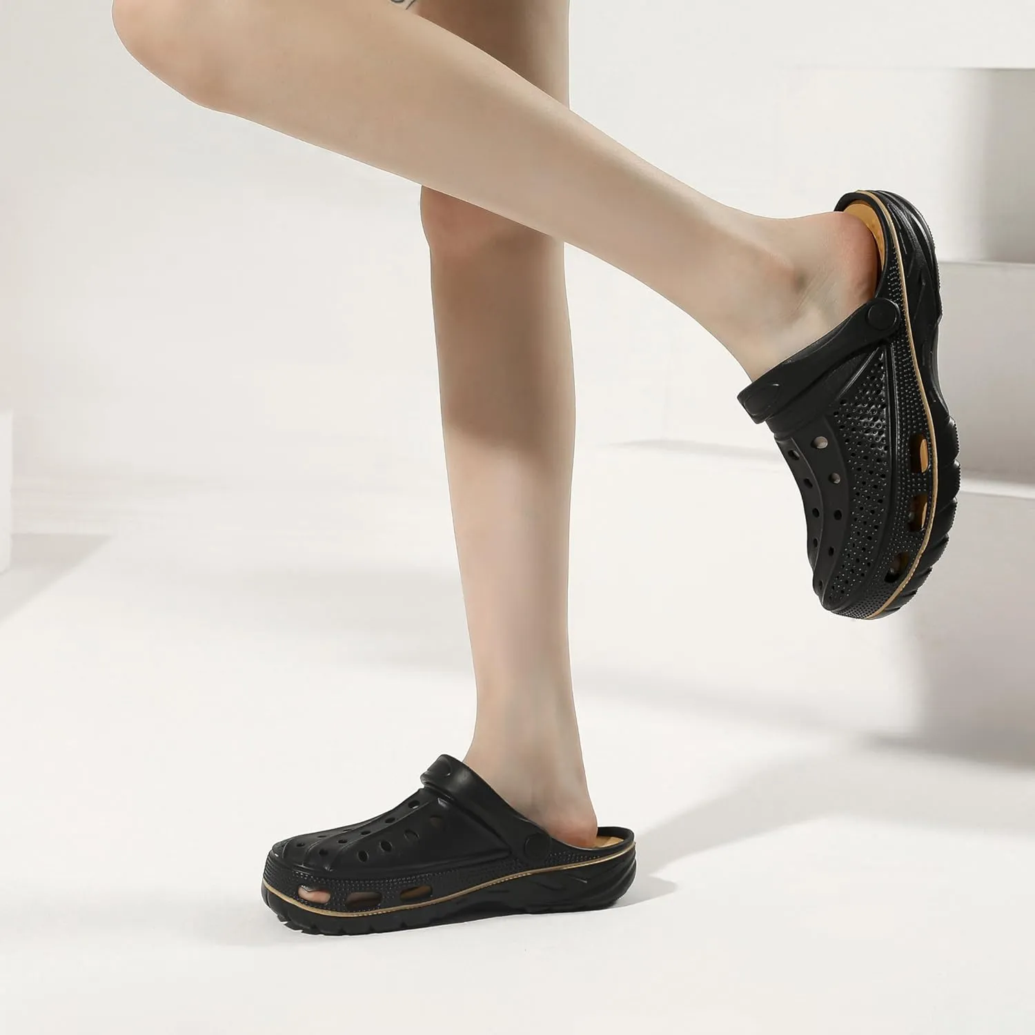 INMINPIN Women Men Orthopedic Clogs Arch Support Garden Shoes Sandals Slippers with Plantar Fasciitis Insoles