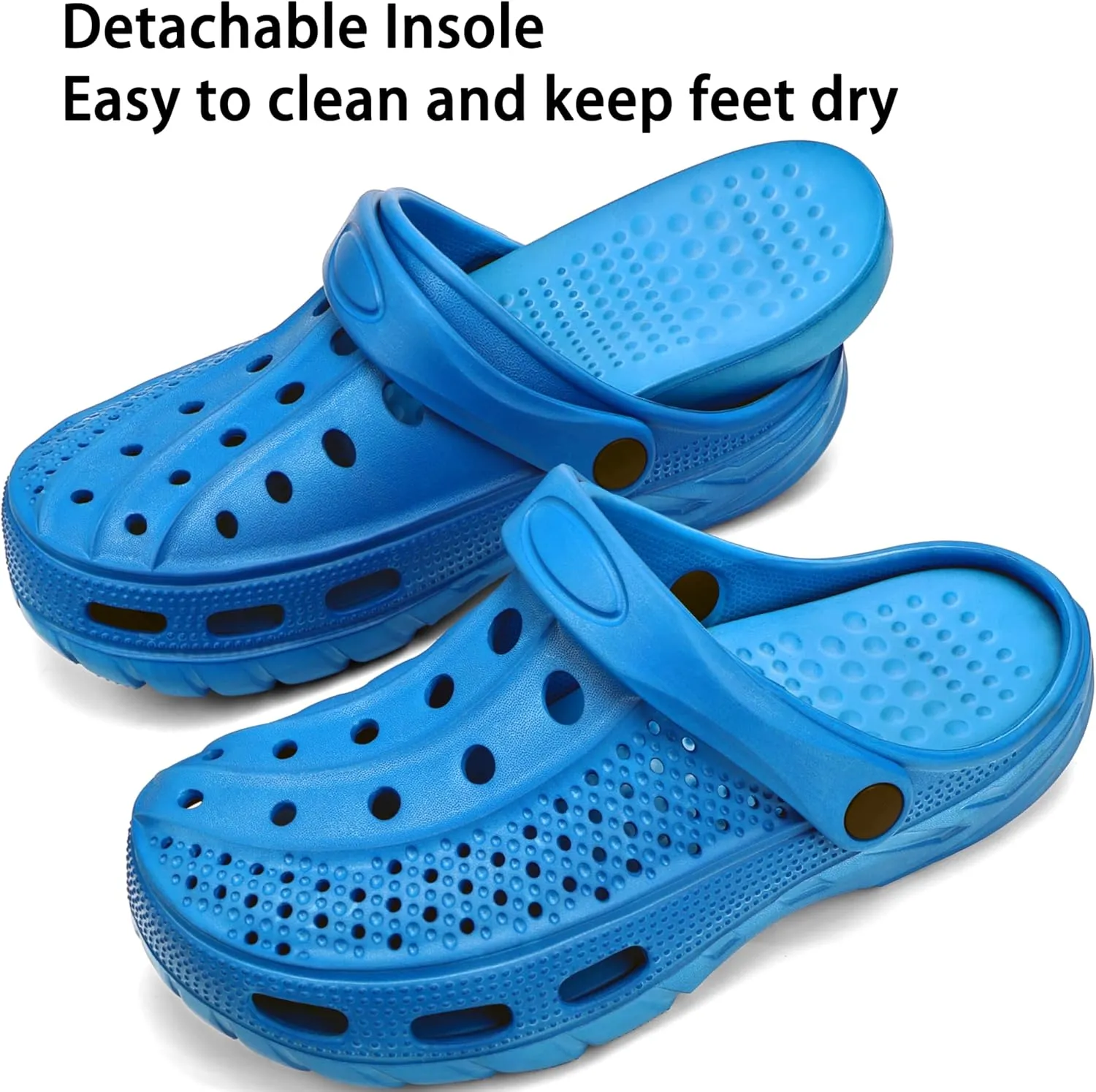 INMINPIN Women Men Orthopedic Clogs Arch Support Garden Shoes Sandals Slippers with Plantar Fasciitis Insoles