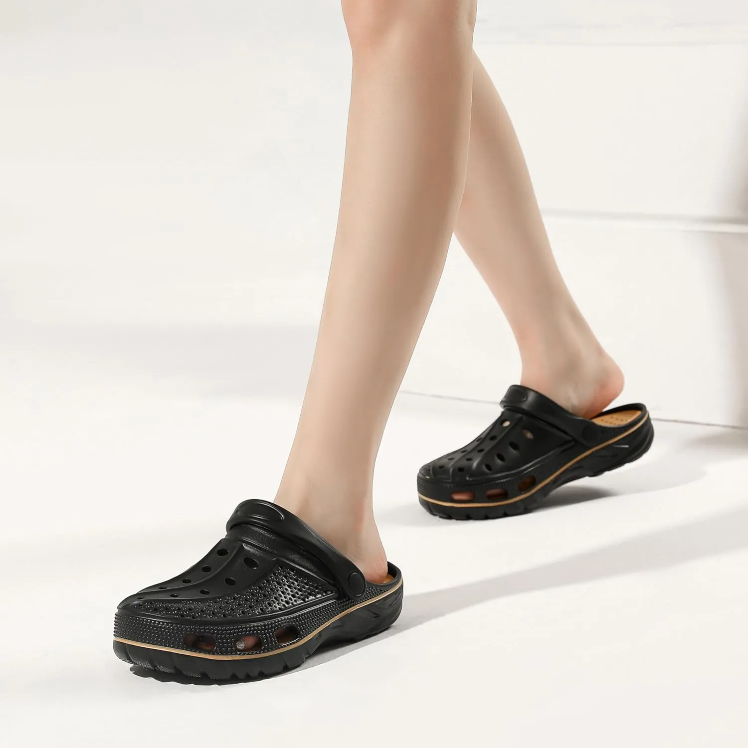 INMINPIN Women Men Orthopedic Clogs Arch Support Garden Shoes Sandals Slippers with Plantar Fasciitis Insoles