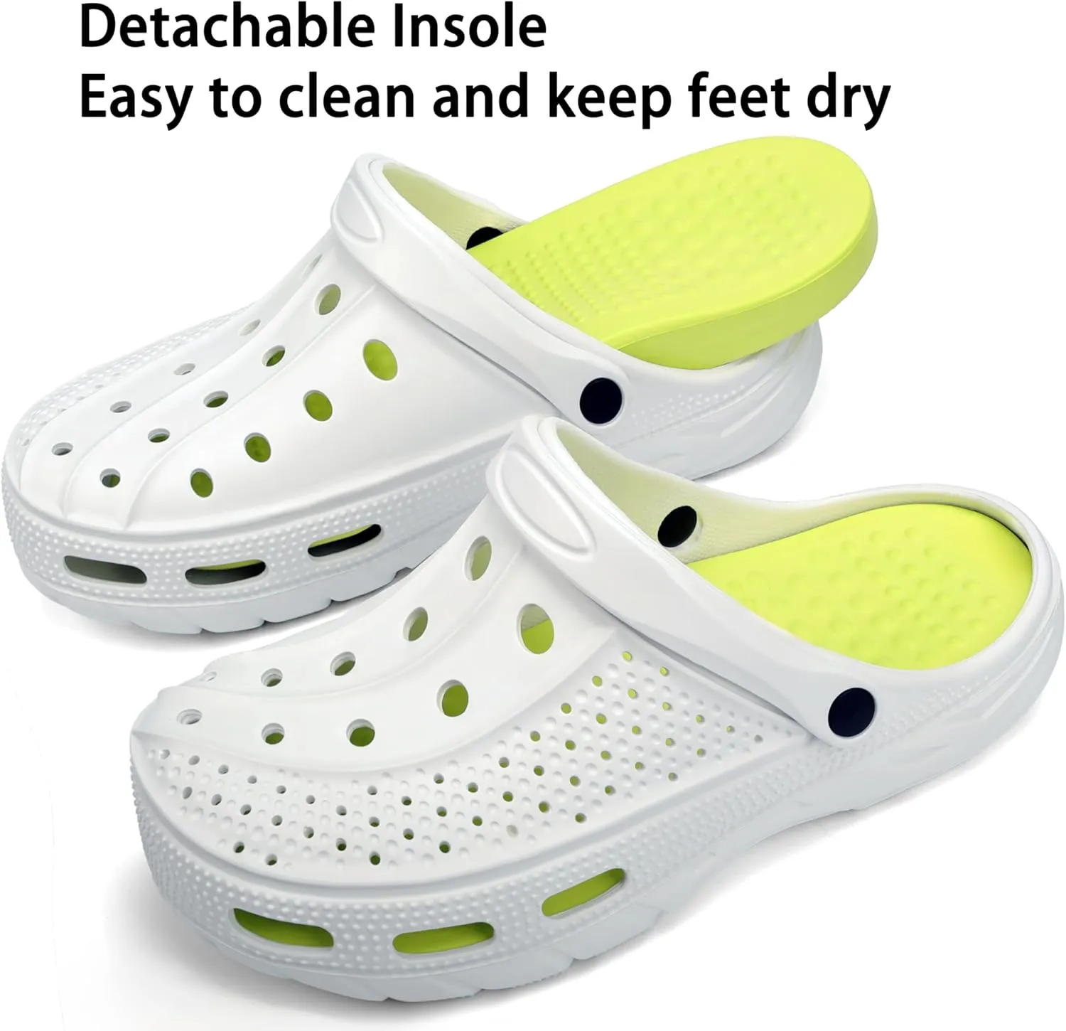 INMINPIN Women Men Orthopedic Clogs Arch Support Garden Shoes Sandals Slippers with Plantar Fasciitis Insoles