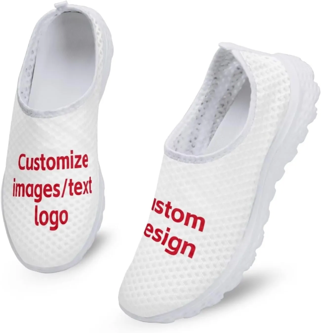Jeiento Christmas Shoes for Womens Girls Walking Shoes Tennis Shoes Breathable Comfortable Athletic Running Shoe US 5.5-11.5