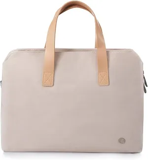 Kamlui Laptop Bag for Women Computer Case Shoulder Messenger Leather Tote Business Office Briefcase Large Capacity Laptop Bag,for Macbook Pro Air iPod Lenov Samsung Dell HP ASUS,15.6 inch (khaki)