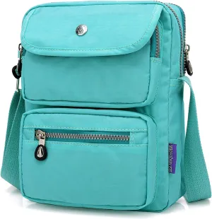 KARRESLY Women Crossbody Bag Shoulder Handbags Small Nylon Purse Waterproof Multi Pockets Bags
