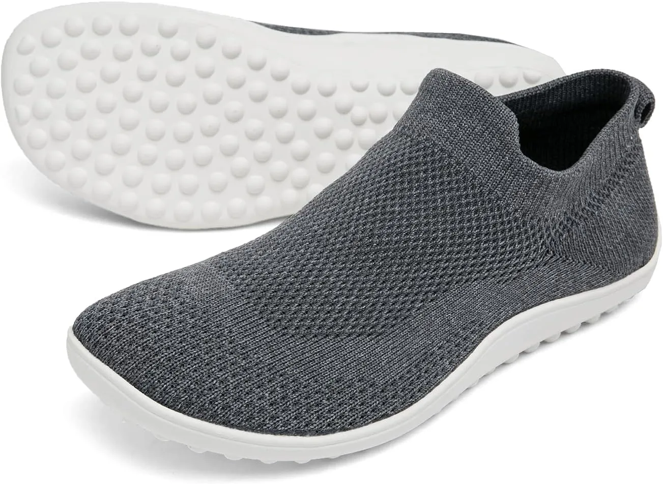 KBZone Womens Slip on Minimalist Barefoot Sock Shoes for Women Comfortable Foot Shape Walking Shoes