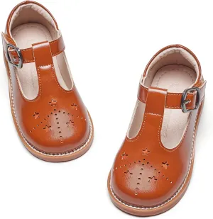 Kiderence Toddler Little Girls Mary Jane Dress Shoes School Oxford for Girls Flats