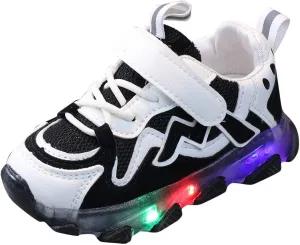Kids Mesh Running Led Luminous Sport Shoes Baby Children Girls Baby Light Shoes Toddler Boys Dress Shoes