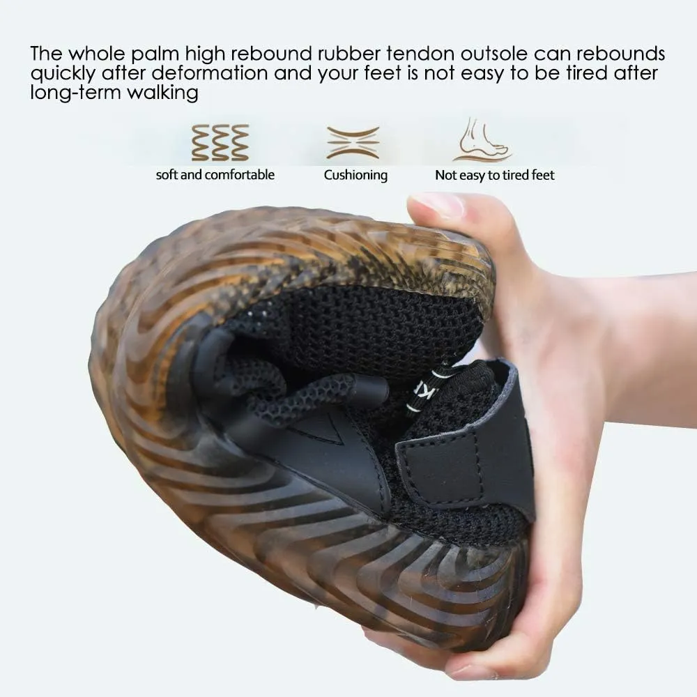 KINOW Men Steel Toe Safety Work Shoes Slip Resistant Construction Sneakers for Women