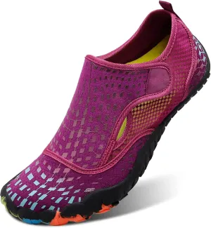 L-RUN Barefoot Water Shoes Women Mens Aqua Sock Athletic Hiking Water Sports Shoes for Swim Beach Pool Sand Diving Walking