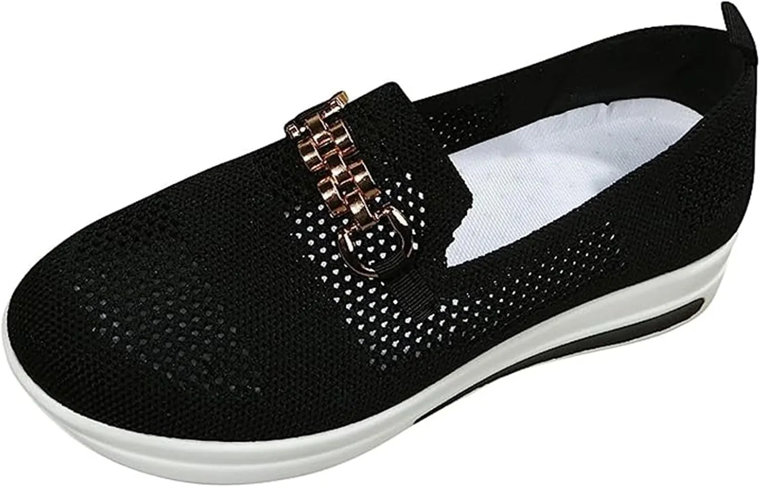 Ladmiple Running Shoes Womens Slip On Walking Shoes Comfort Sock Shoe Non-Slip Mesh Casual Fashion Tennis Gym Sneakers