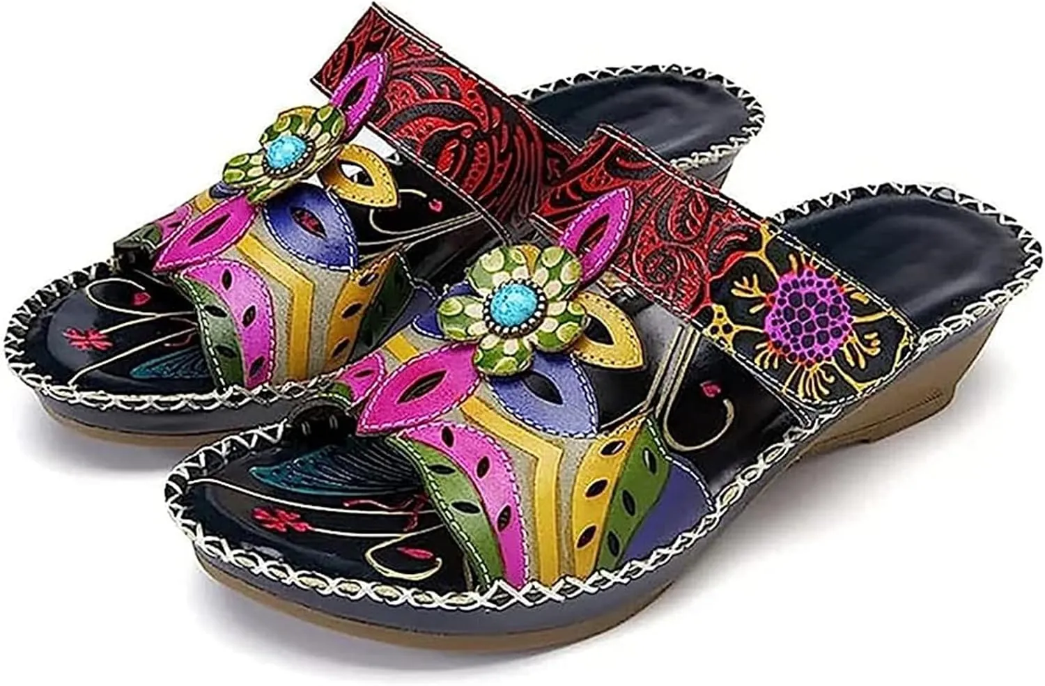 Ladmiple Sandals Women Comfortable Dressy Orthotic Slides Summer Walking Orthopedic Flip Flops Beach Shoes with Arch Support