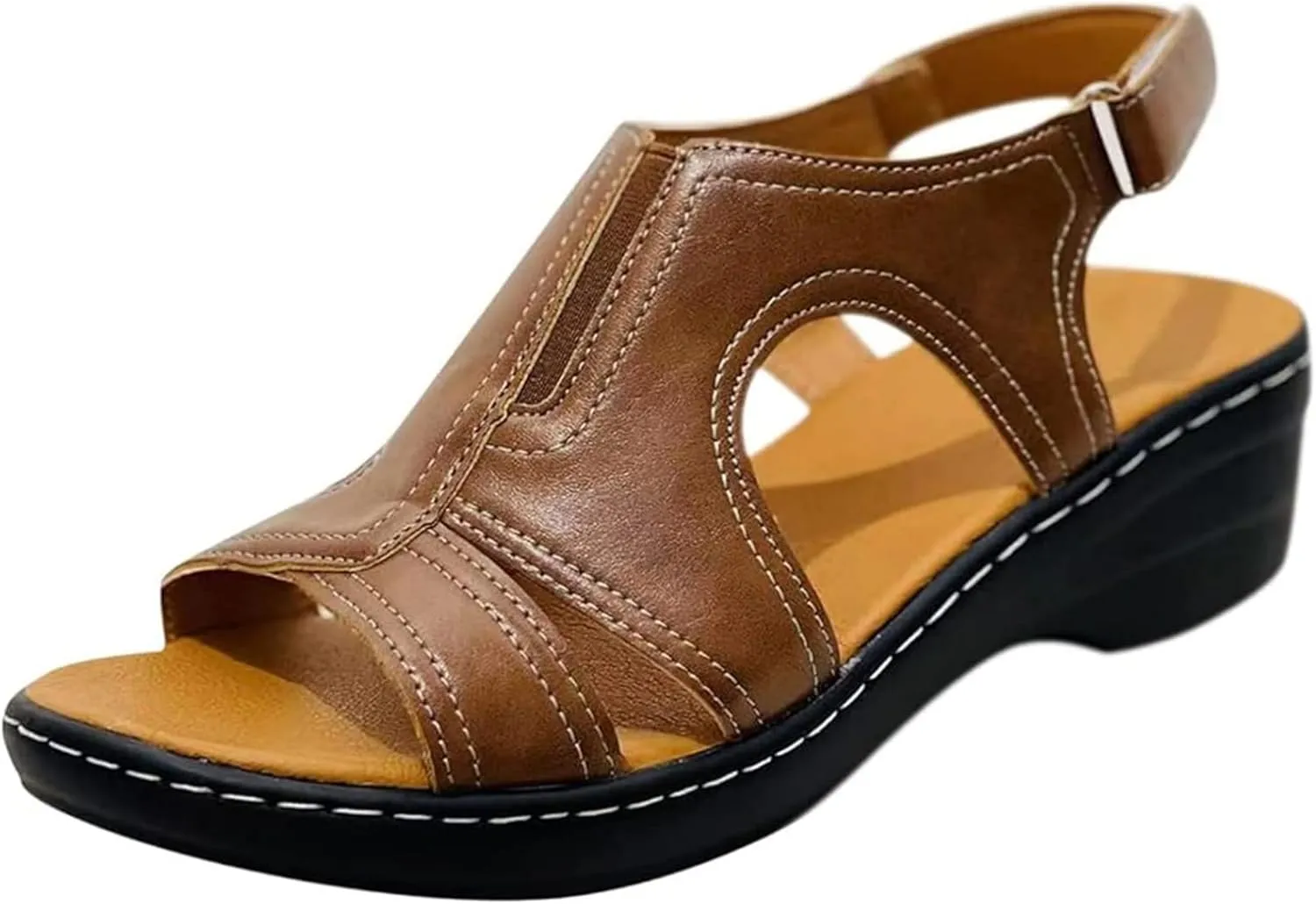 Ladmiple Summer Sandals For Women 2024 Trendy Casual Comfortable Orthotic Flip Flops Orthopedic Slippers with Arch Support
