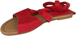 Ladmiple Womens Sandals Dressy Summer Fashion Comfortable Strappy Flip Flops Beach Roman Open Toe Lace Up Flats Sandal