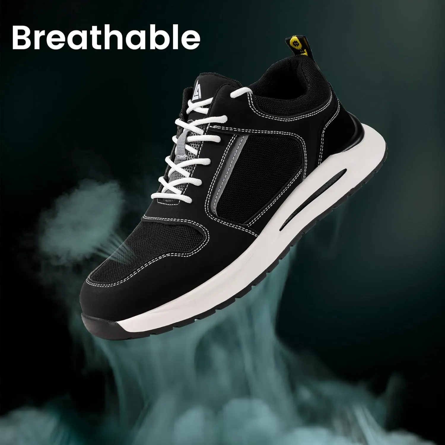 LAoutun Steel Toe Shoes for Men Women Safety Work Shoes Indestructible Steel Toe Sneakers Lightweight Work Shoes Toe Shoes