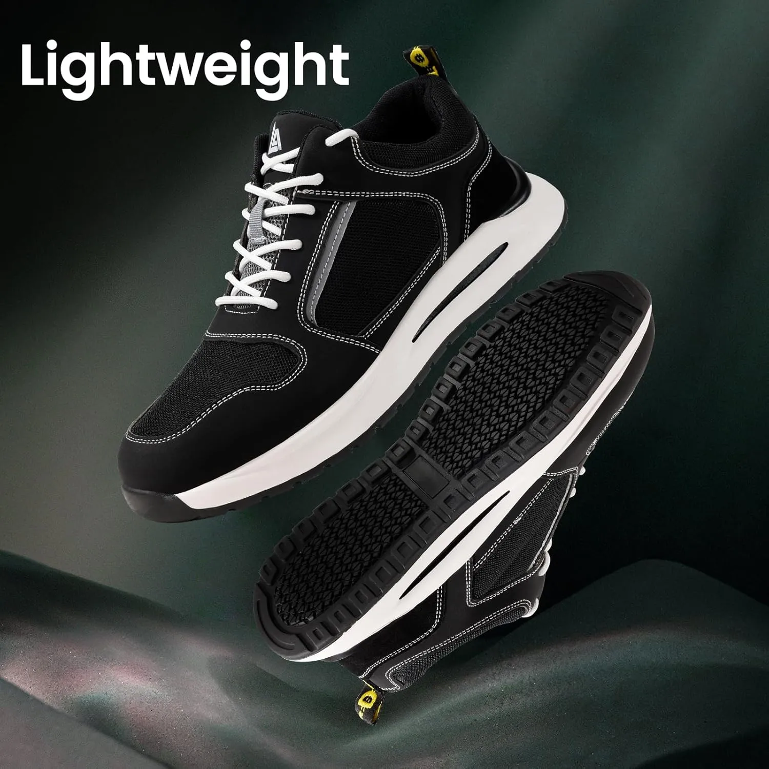 LAoutun Steel Toe Shoes for Men Women Safety Work Shoes Indestructible Steel Toe Sneakers Lightweight Work Shoes Toe Shoes