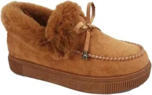Lausiuoe Winter Fashion Boots For Women 2024 Snow Boots Classic Fuzzy Fur Lining Slip On Ankle Booties Warm Loafers Shoes