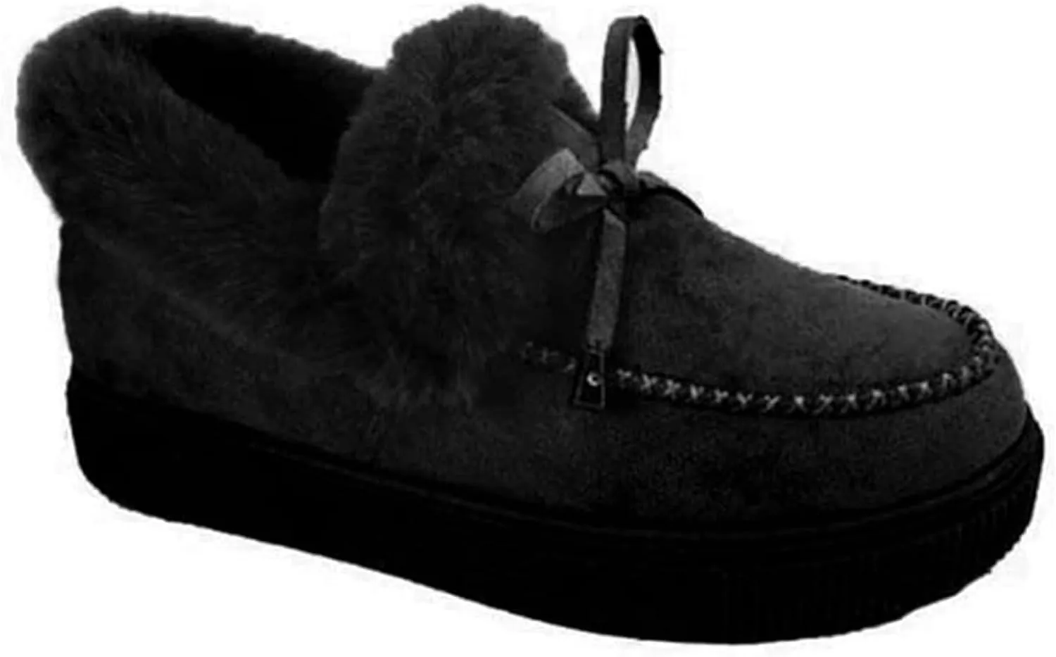 Lausiuoe Winter Fashion Boots For Women 2024 Warm Fur Lined Snow Boots Casual Trendy Comfortable Fuzzy Shoes Ankle Booties