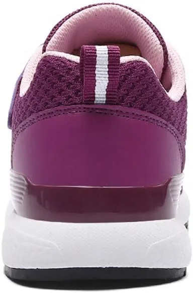 Leader Show Women's Elderly Casual Comfort Walking Shoe Safety Flats Non-Slip Hook & Loop Sneakers