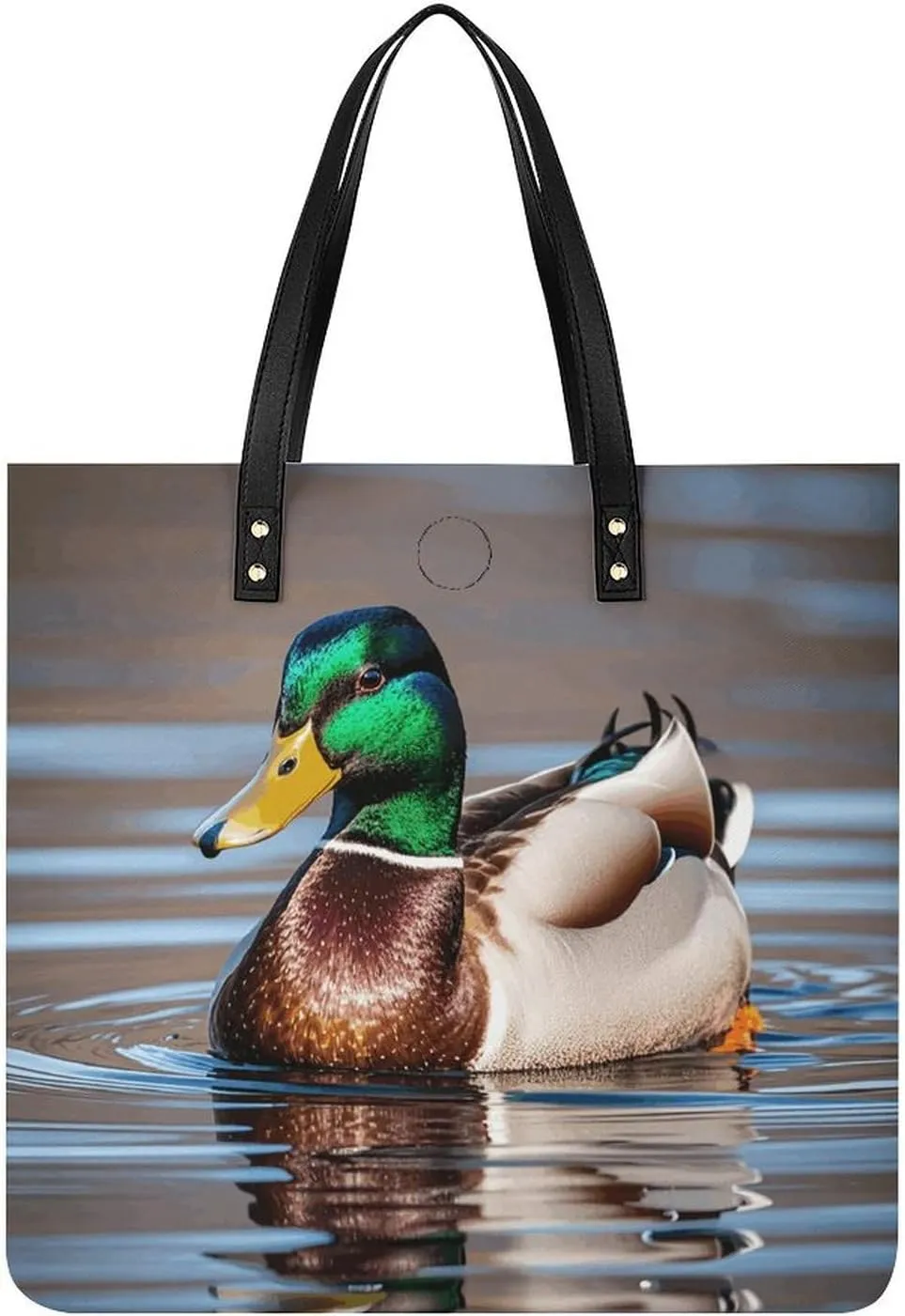 Leather Handbag for Women Tote Bag with Magnetic Buckle Bald Eagle Crossbody Bag Shoulder Bags