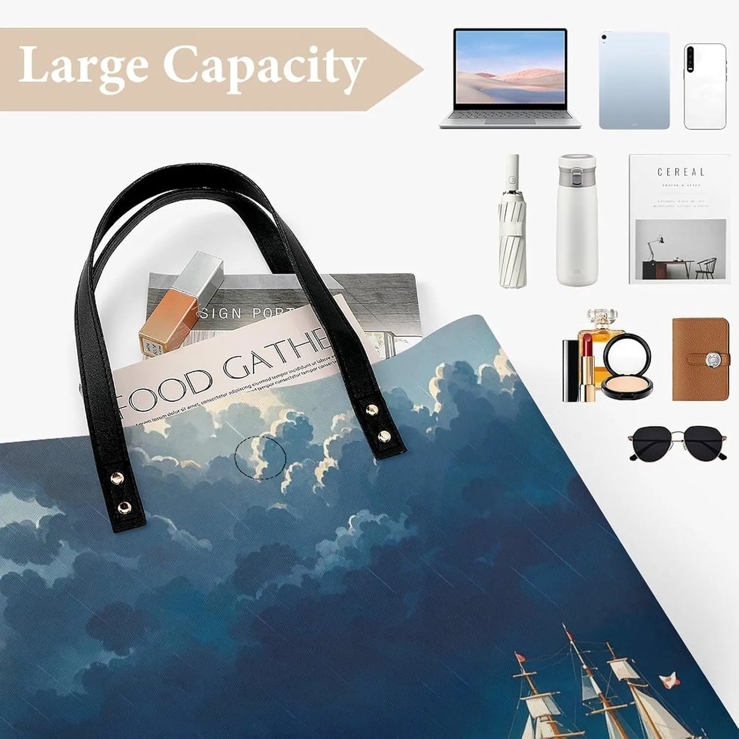 Leather Handbag for Women Tote Bag with Magnetic Buckle Flag of Mexico Crossbody Bag Shoulder Bags