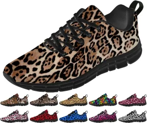 Leopard Print Shoes for Women Men Running Shoes Walking Sneakers Tennis Shoes Gifts for Women Men