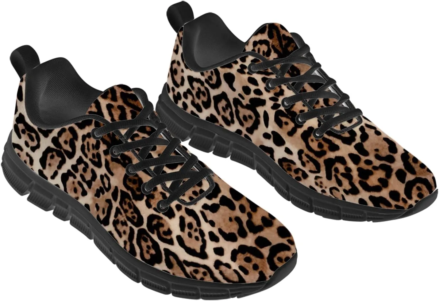 Leopard Print Shoes for Women Men Running Shoes Walking Sneakers Tennis Shoes Gifts for Women Men