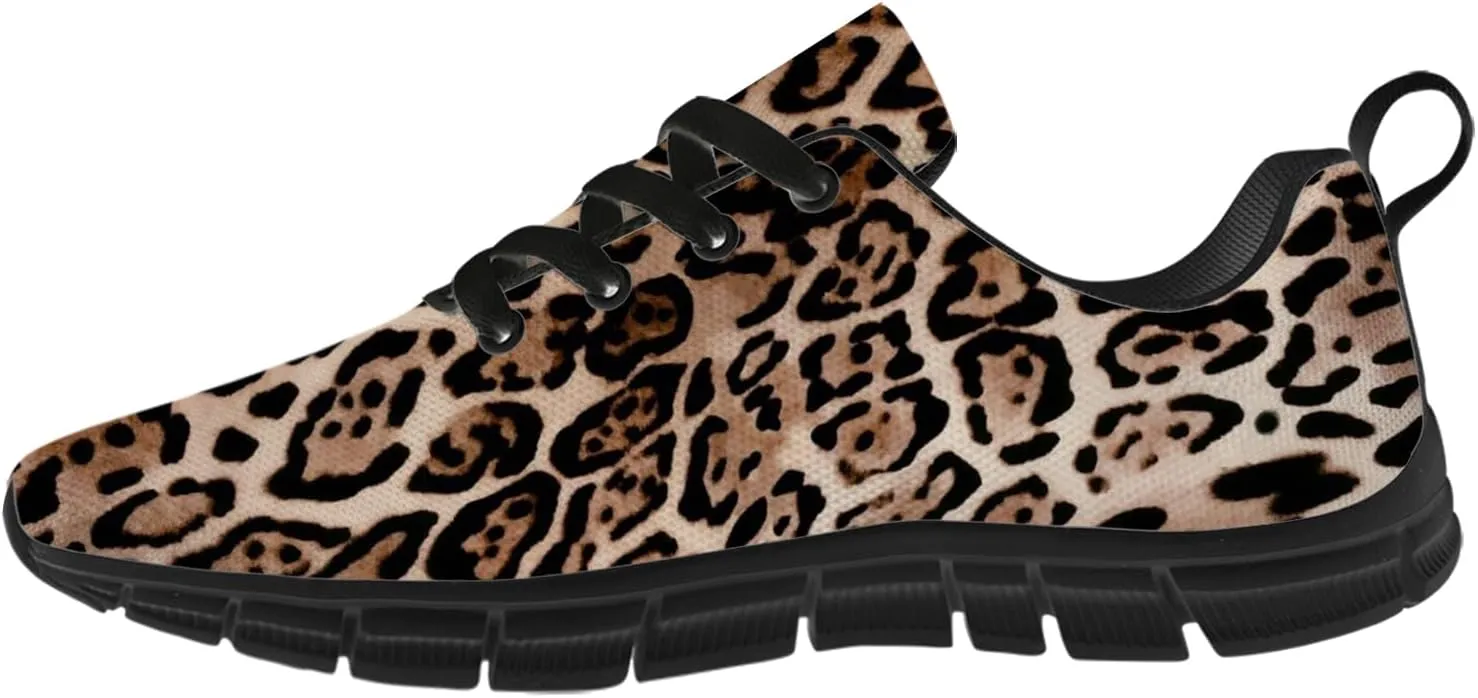 Leopard Print Shoes for Women Men Running Shoes Walking Sneakers Tennis Shoes Gifts for Women Men