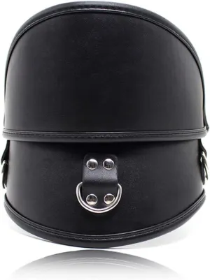 Level up your Style with High Collars and Chain Leash - Adjustable Leather Chokers for Cosplay and Stage"", Black