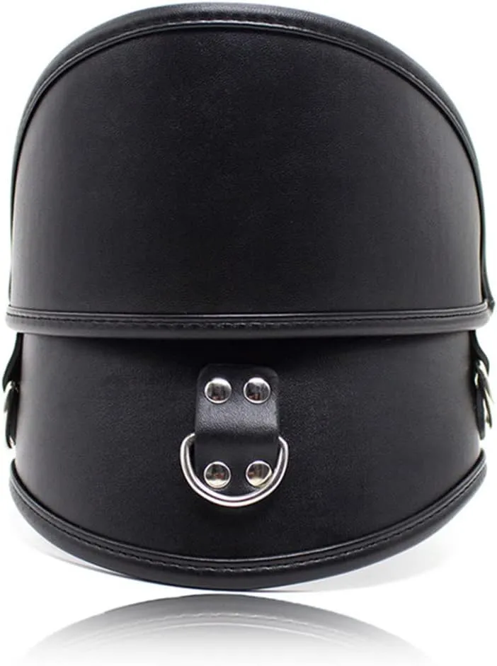 Level up your Style with High Collars and Chain Leash - Adjustable Leather Chokers for Cosplay and Stage"", Black