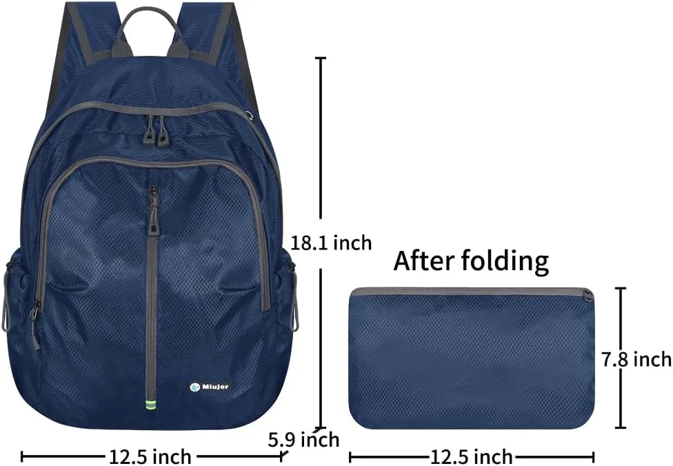 Lightweight Packable Foldable Backpack,Hiking backpack,Travel Backpack (Navy)