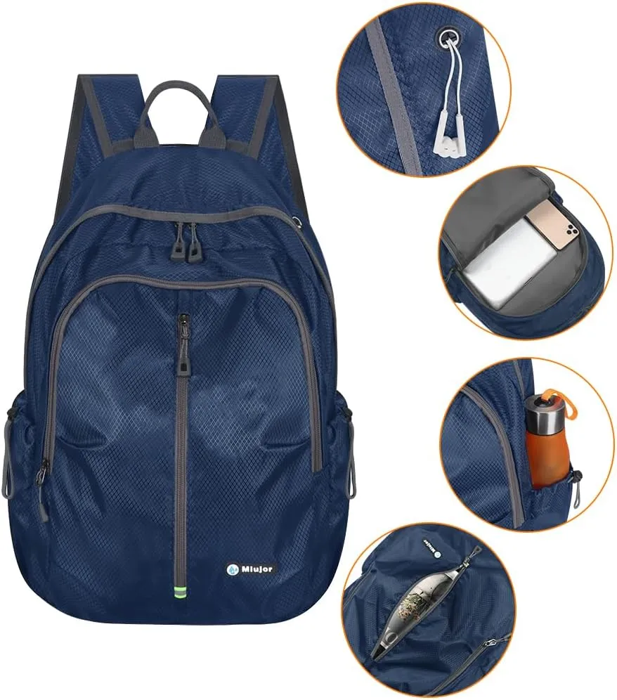 Lightweight Packable Foldable Backpack,Hiking backpack,Travel Backpack (Navy)
