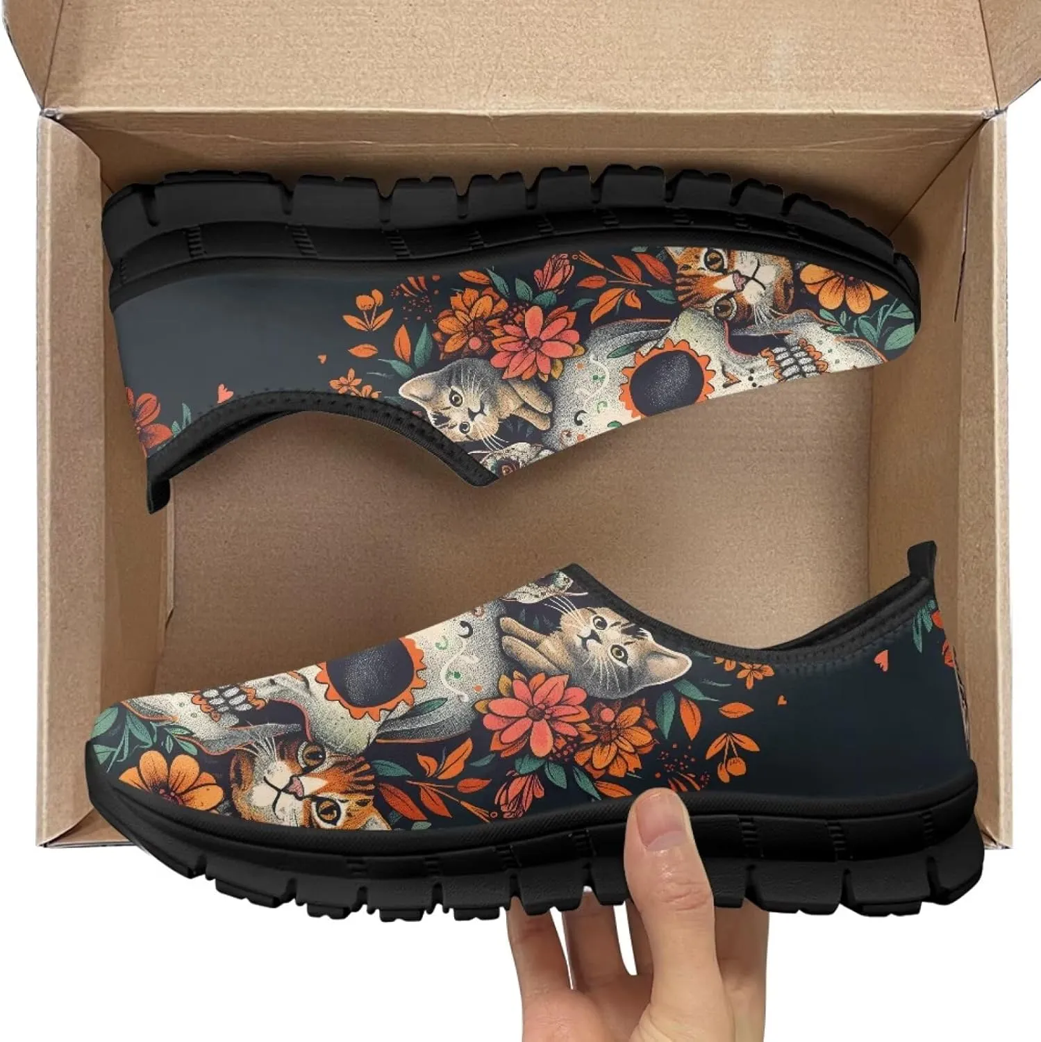 Loafers for Women Anti-Skid Running Sneakers Fashion Walking Shoes Breathable Casual Flat