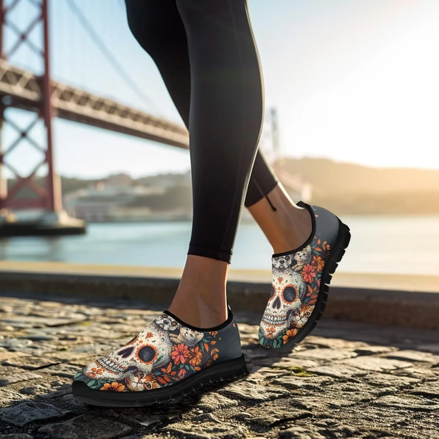 Loafers for Women Anti-Skid Running Sneakers Fashion Walking Shoes Breathable Casual Flat