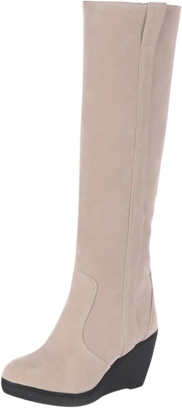 Long Winter Boots for Women Knee High Winter Snow Boots Women Size 11 Ladies Snow Boots Waterproof Chunky Heel Winter Boots for Women Botas De FrO Para Mujer