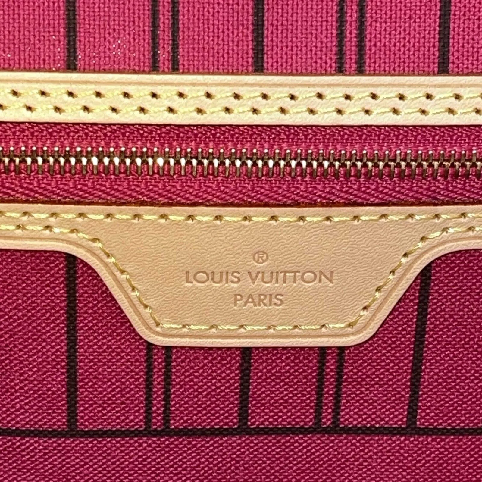 Louis Vuitton - Excellent - Monogram Neverfull MM - Brown / Tan Tote