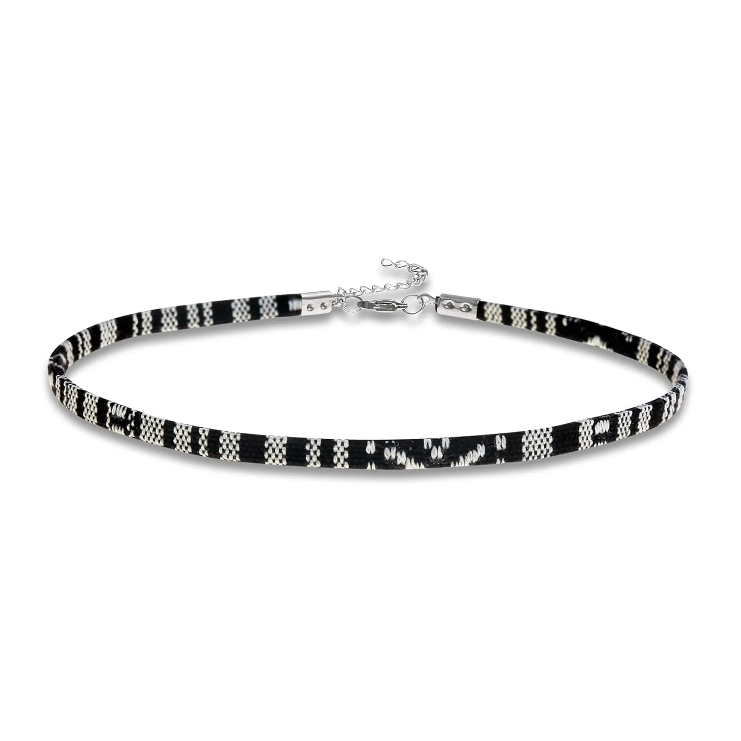 Made by Nami Boho Choker for Women and all Genders Waterproof & Adjustable Surfer Necklace Choker for Pride Parade & Hippie Festival (Black)