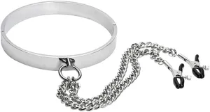 Make a Statement with our Fashionable Punk Choker Collars: Stainless Steel Magnet Necklace
