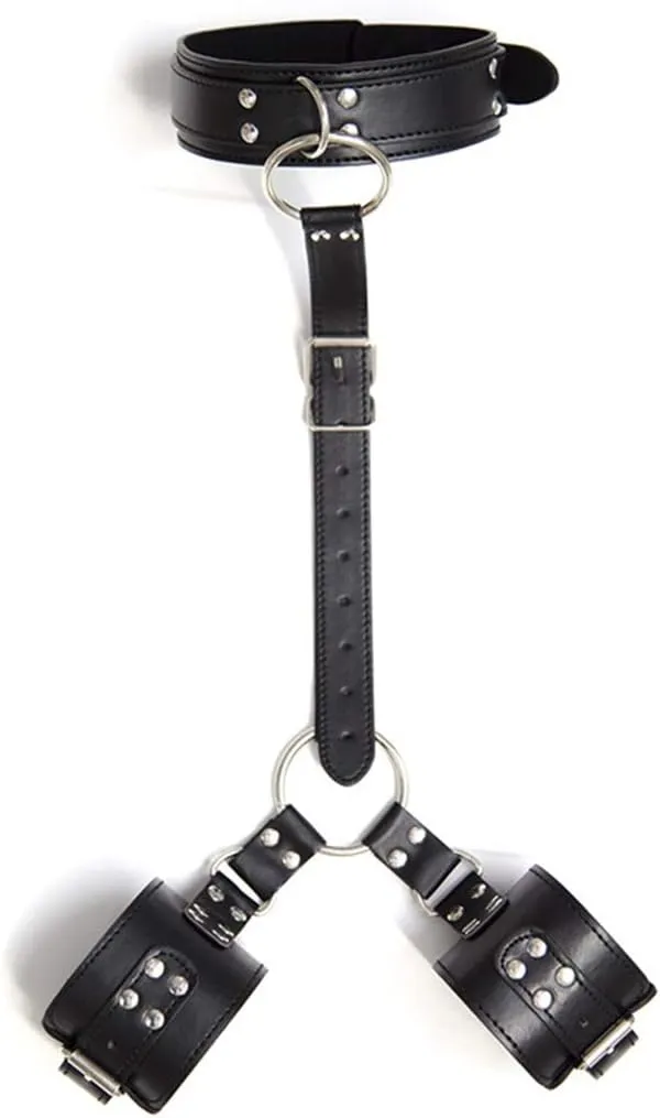 Make a Statement with our Leather Chokers and Bracelets Jewelry Set - Perfect for Cosplay and Neck Collar Enthusiasts