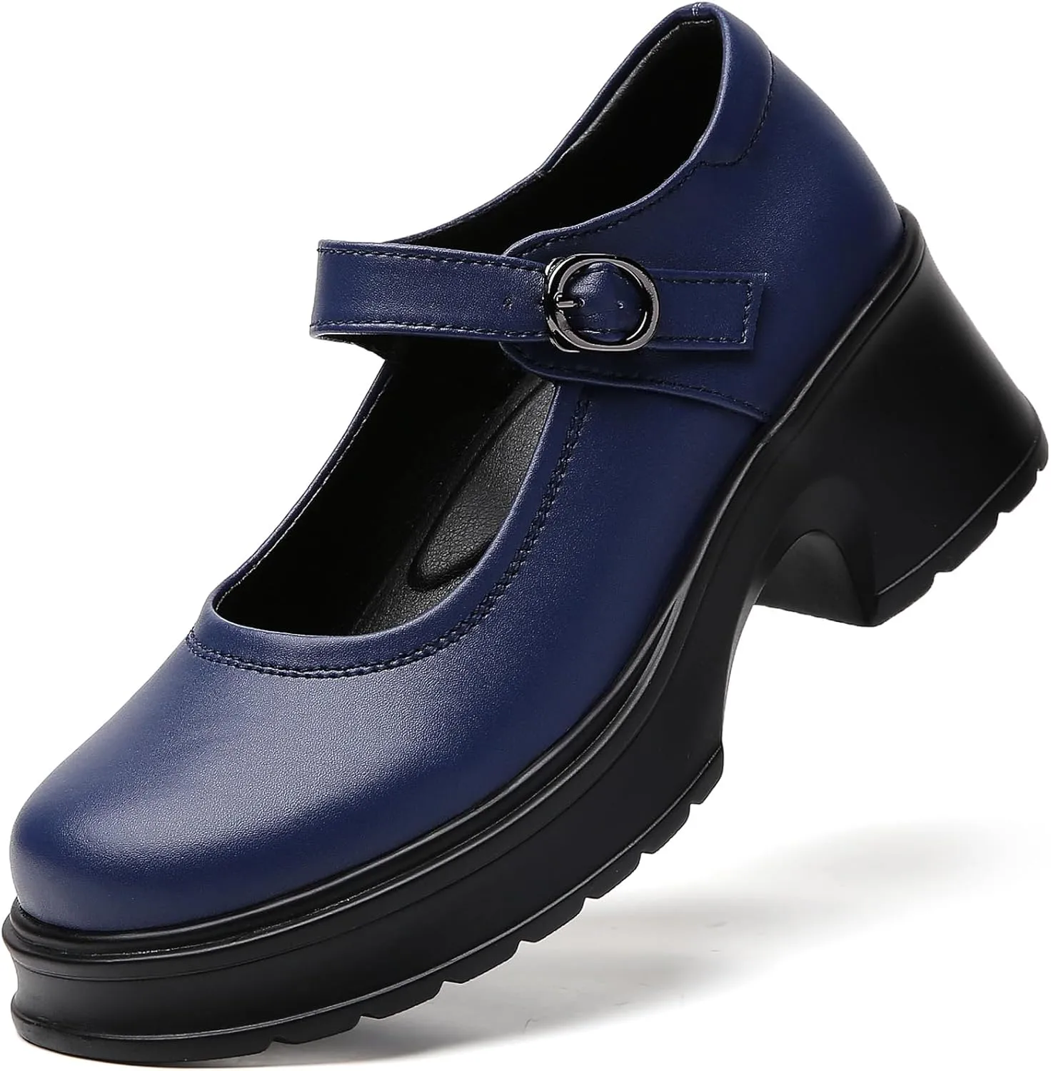 Mary Jane Shoes Women Platform Mary Janes Heels Women's Chunky Pumps Dress Shoes Ladies Work Comfortable Dressy Casual Footwear